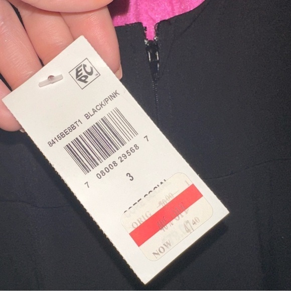 City Studio juniors black crystal open back side slit midi dress prom homecoming - Picture 7 of 9